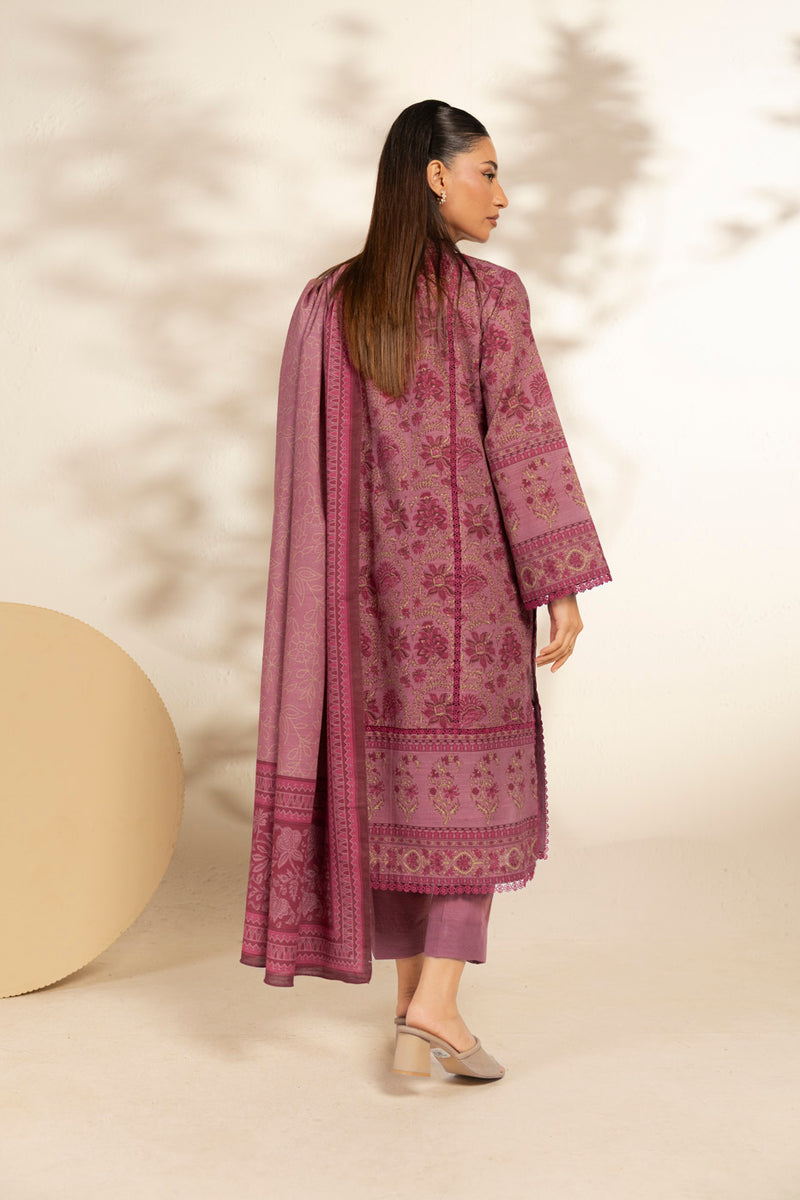Al Karam | Winter 25 | FW-112.1-25-1-Pink -  Al Karam Ladies Clothes - Original Designer Dress - House of Maryam