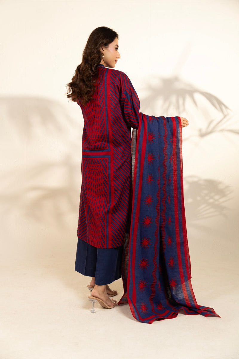 Al Karam | Winter 25 | FW-115-25-1-Maroon -  Al Karam Ladies Clothes - Original Designer Dress - House of Maryam