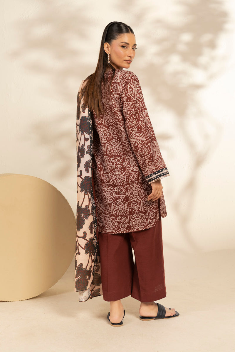 Al Karam | Winter 25 | FW-126-25-1-Beige -  Al Karam Ladies Clothes - Original Designer Dress - House of Maryam