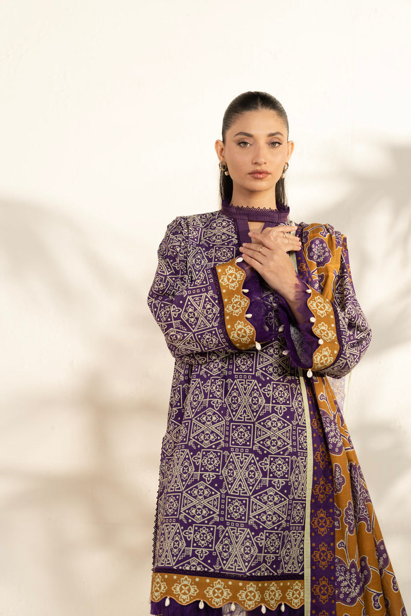 Al Karam | Winter 25 | FW-126-25-1-Purple -  Al Karam Ladies Clothes - Original Designer Dress - House of Maryam