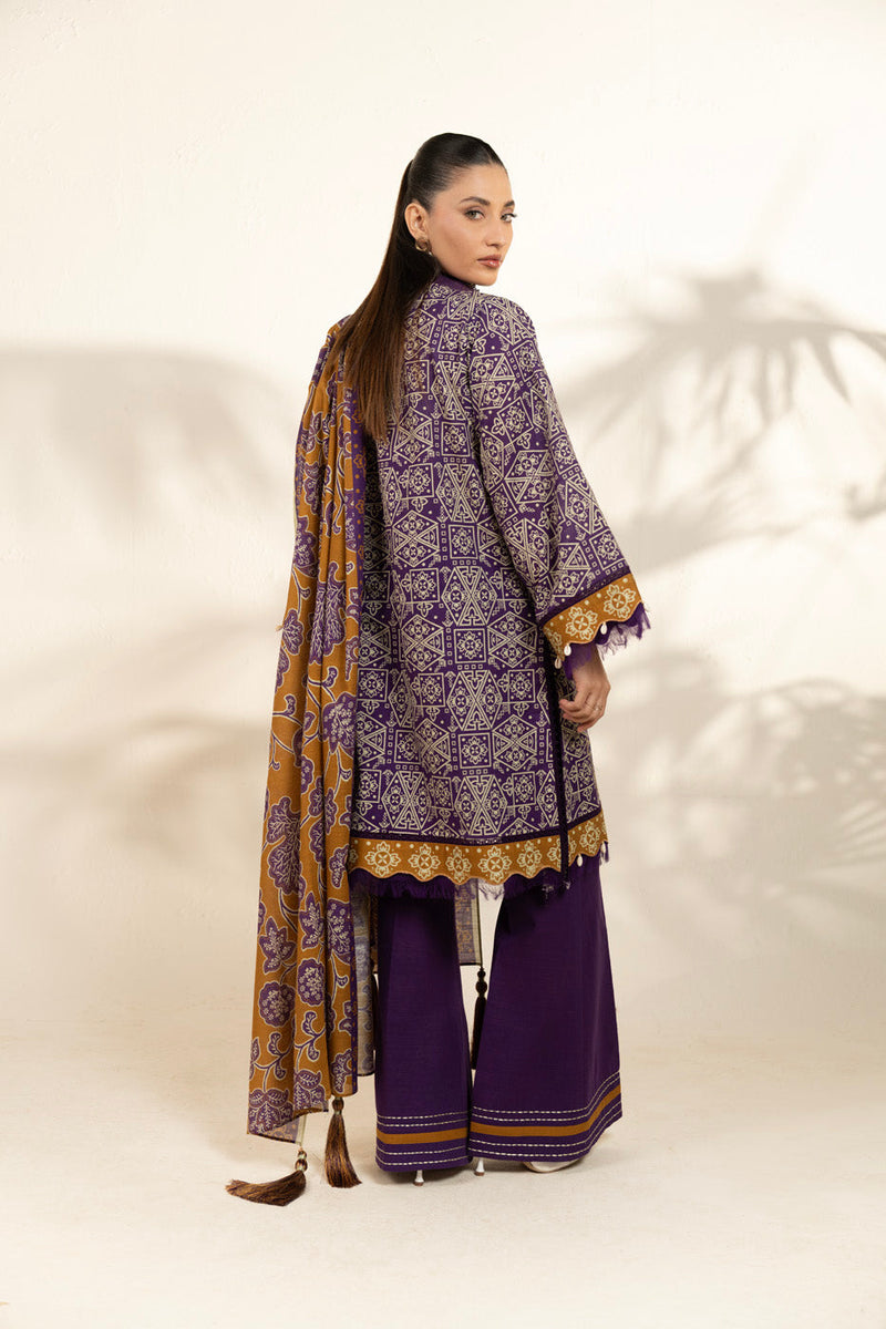 Al Karam | Winter 25 | FW-126-25-1-Purple -  Al Karam Ladies Clothes - Original Designer Dress - House of Maryam