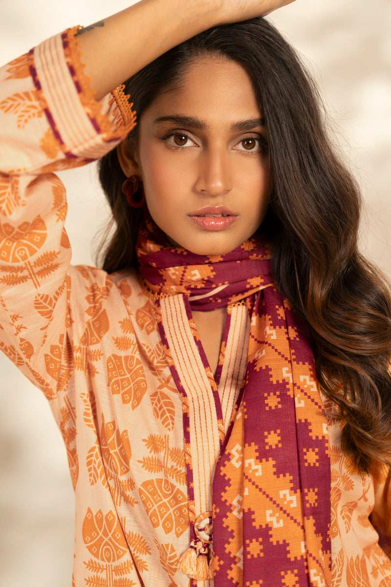 Al Karam | Winter 25 |  FW-127-25-1-Beige -  Al Karam Ladies Clothes - Original Designer Dress - House of Maryam