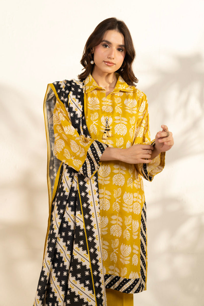 Al Karam | Winter 25 |  FW-127-25-1-Yellow -  Al Karam Ladies Clothes - Original Designer Dress - House of Maryam