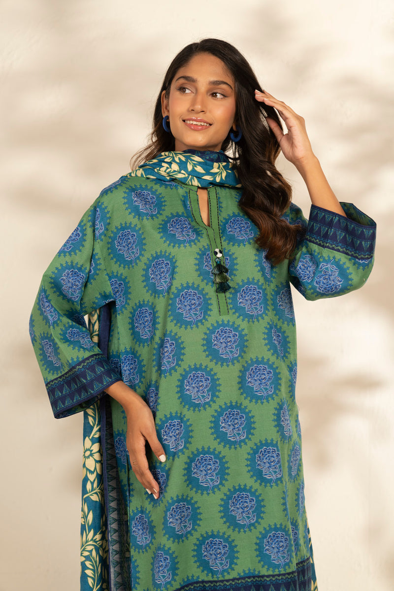 Al Karam | Winter 25 | FW-132-25-1-Blue -  Al Karam Ladies Clothes - Original Designer Dress - House of Maryam