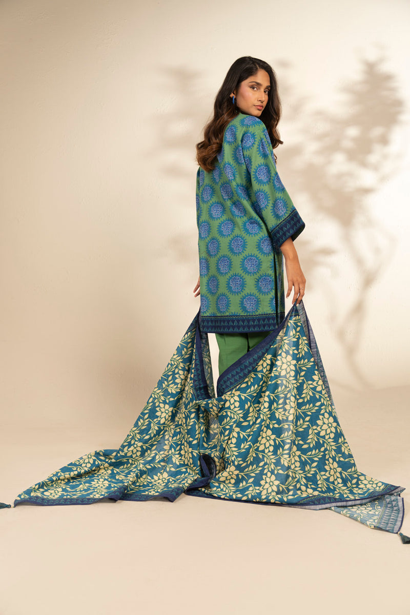 Al Karam | Winter 25 | FW-132-25-1-Blue -  Al Karam Ladies Clothes - Original Designer Dress - House of Maryam