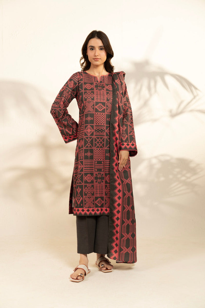 Al Karam | Winter 25 | FW-137-25-1-Grey -  Al Karam Ladies Clothes - Original Designer Dress - House of Maryam