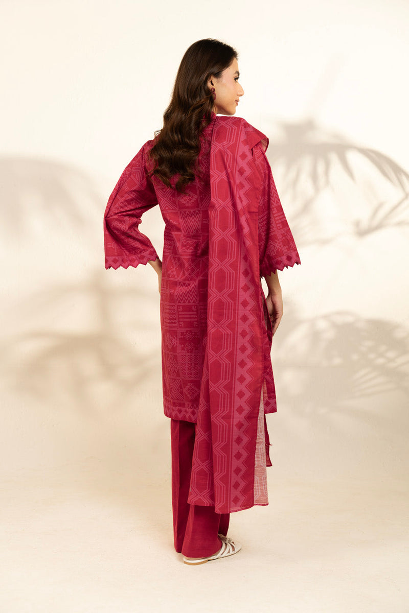 Al Karam | Winter 25 | FW-137-25-1-Red -  Al Karam Ladies Clothes - Original Designer Dress - House of Maryam