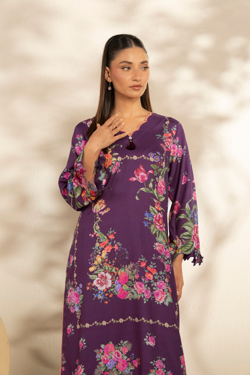 Al Karam | Winter 25 | FW-139-25-1-Purple -  Al Karam Ladies Clothes - Original Designer Dress - House of Maryam