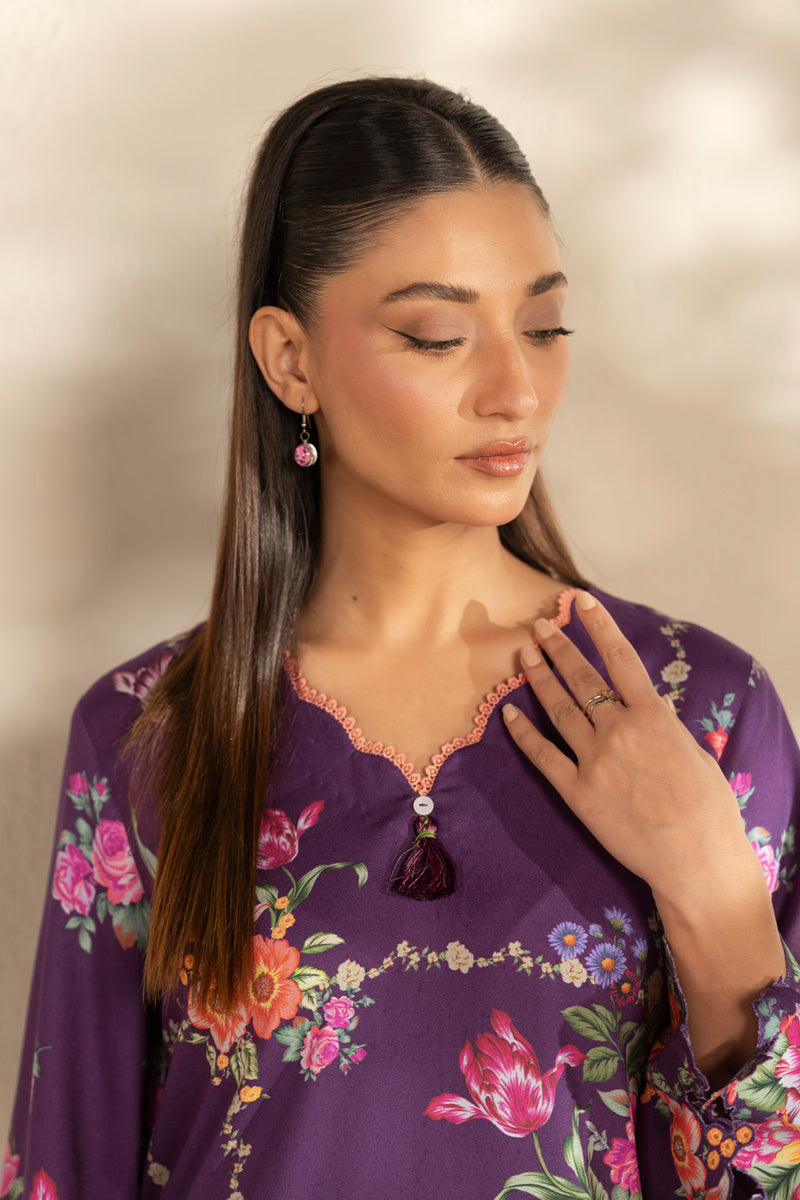 Al Karam | Winter 25 | FW-139-25-1-Purple -  Al Karam Ladies Clothes - Original Designer Dress - House of Maryam