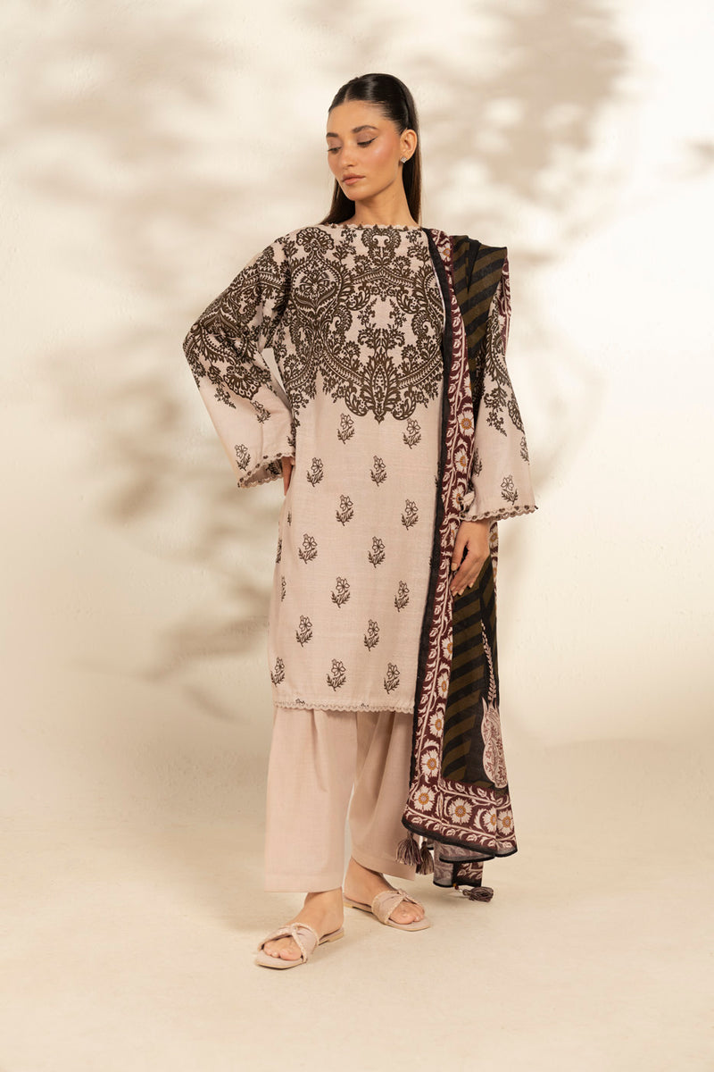 Al Karam | Winter 25 | FW-160.1-25-1-Black -  Al Karam Ladies Clothes - Original Designer Dress - House of Maryam