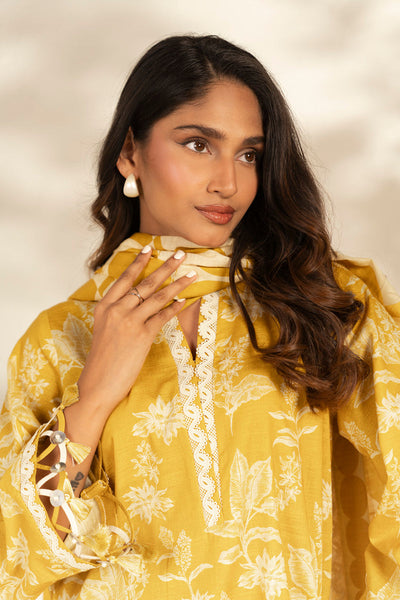 Al Karam | Winter 25 | FW-173-25-1-Yellow -  Al Karam Ladies Clothes - Original Designer Dress - House of Maryam