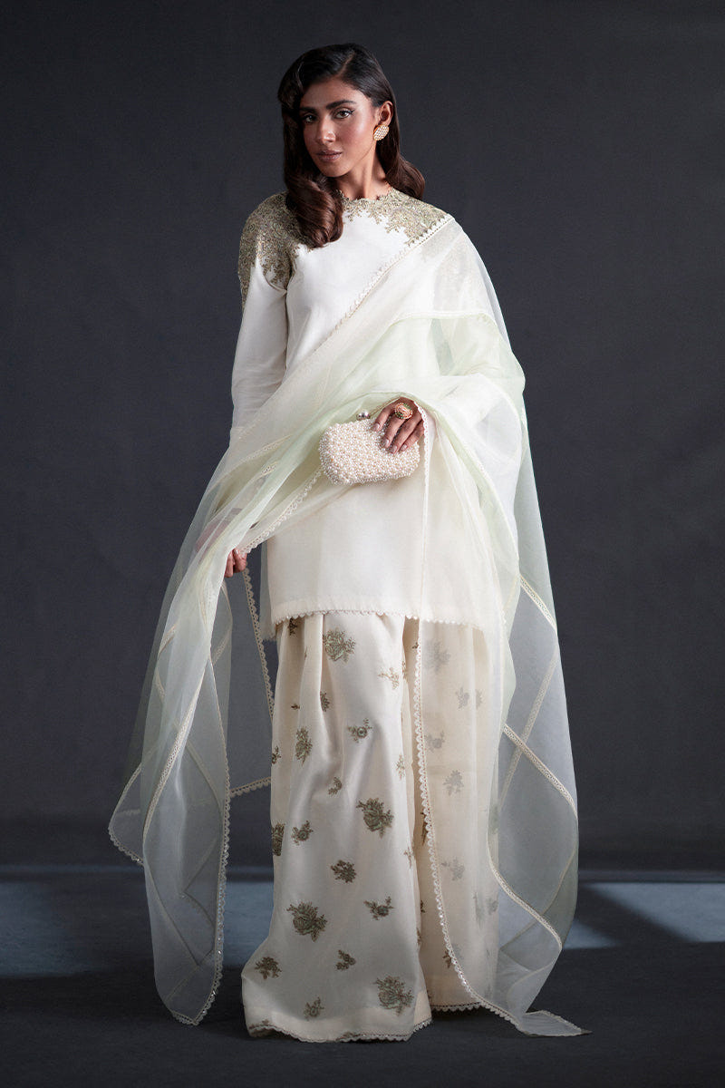 MNR | Chai Coffee Vol II | Mint To Be -  MNR Chai Coffee Vol II - Original Designer Dress - House of Maryam