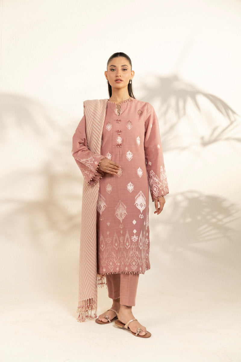 Al Karam | Winter 25 | FW-78-25-1-Pink -  Al Karam Ladies Clothes - Original Designer Dress - House of Maryam