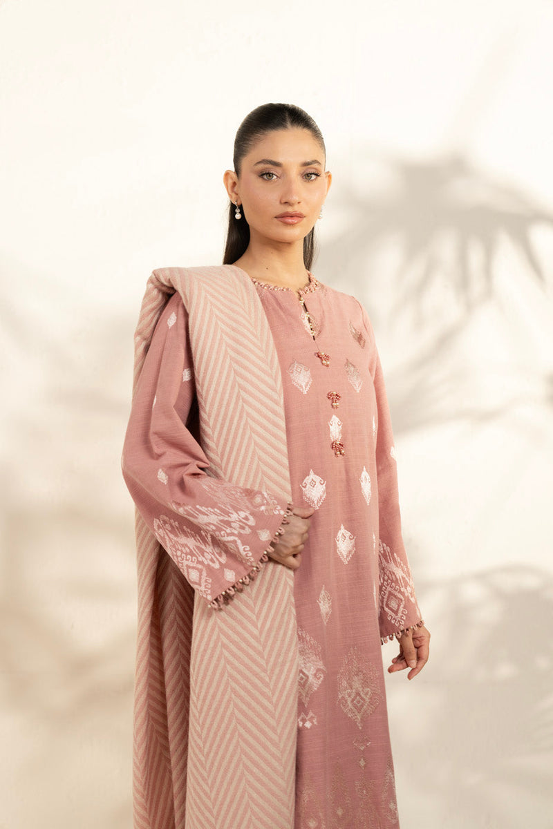 Al Karam | Winter 25 | FW-78-25-1-Pink -  Al Karam Ladies Clothes - Original Designer Dress - House of Maryam