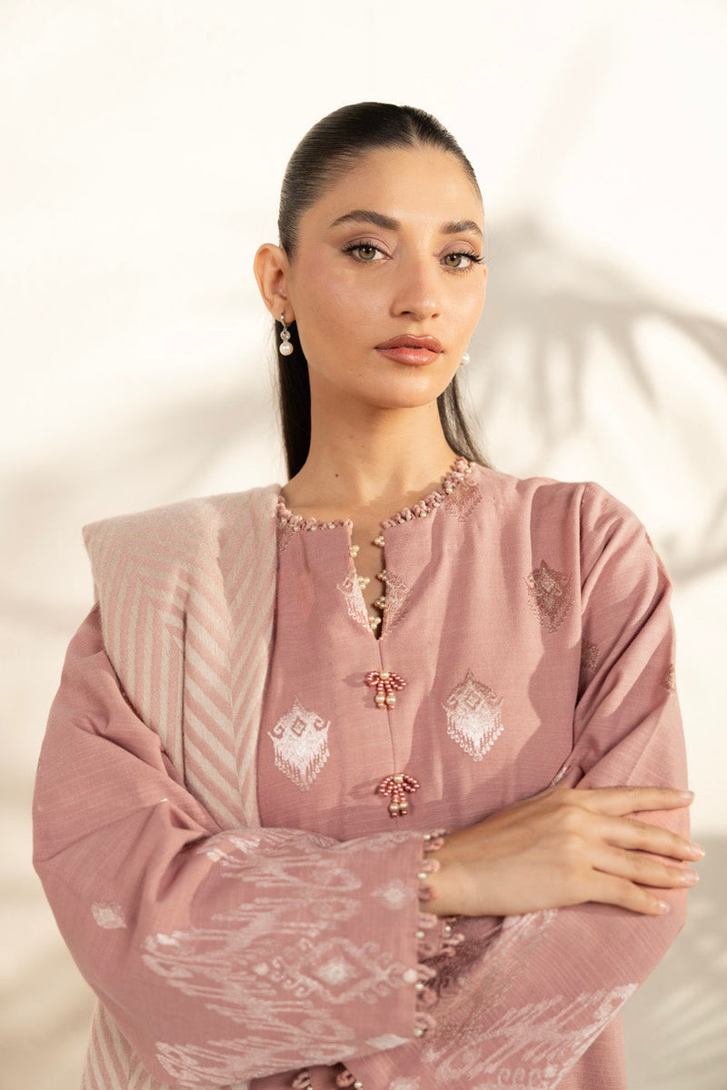 Al Karam | Winter 25 | FW-78-25-1-Pink -  Al Karam Ladies Clothes - Original Designer Dress - House of Maryam