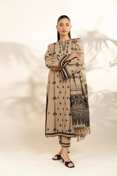 Al Karam | Winter 25 | FW-80-25-1-Beige -  Alkaram Ladies Clothes - Original Designer Dress - House of Maryam