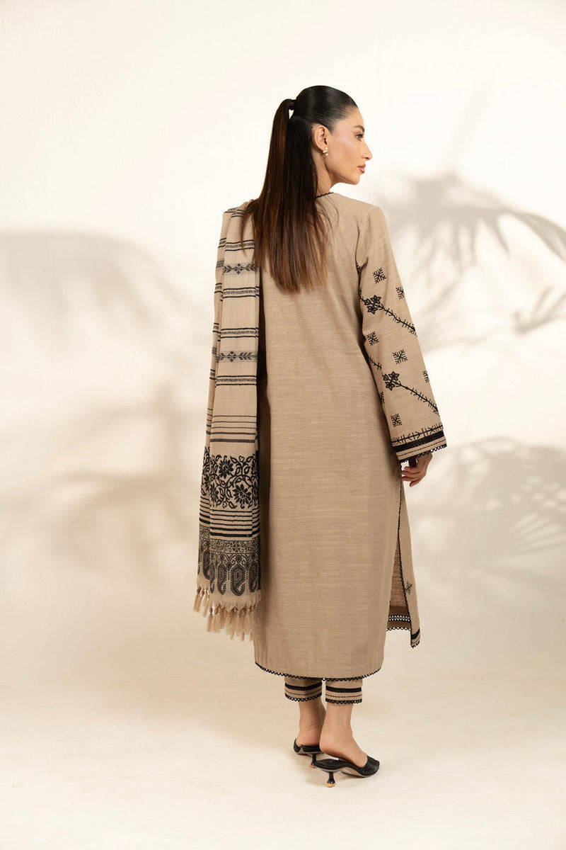 Al Karam | Winter 25 | FW-80-25-1-Beige -  Alkaram Ladies Clothes - Original Designer Dress - House of Maryam
