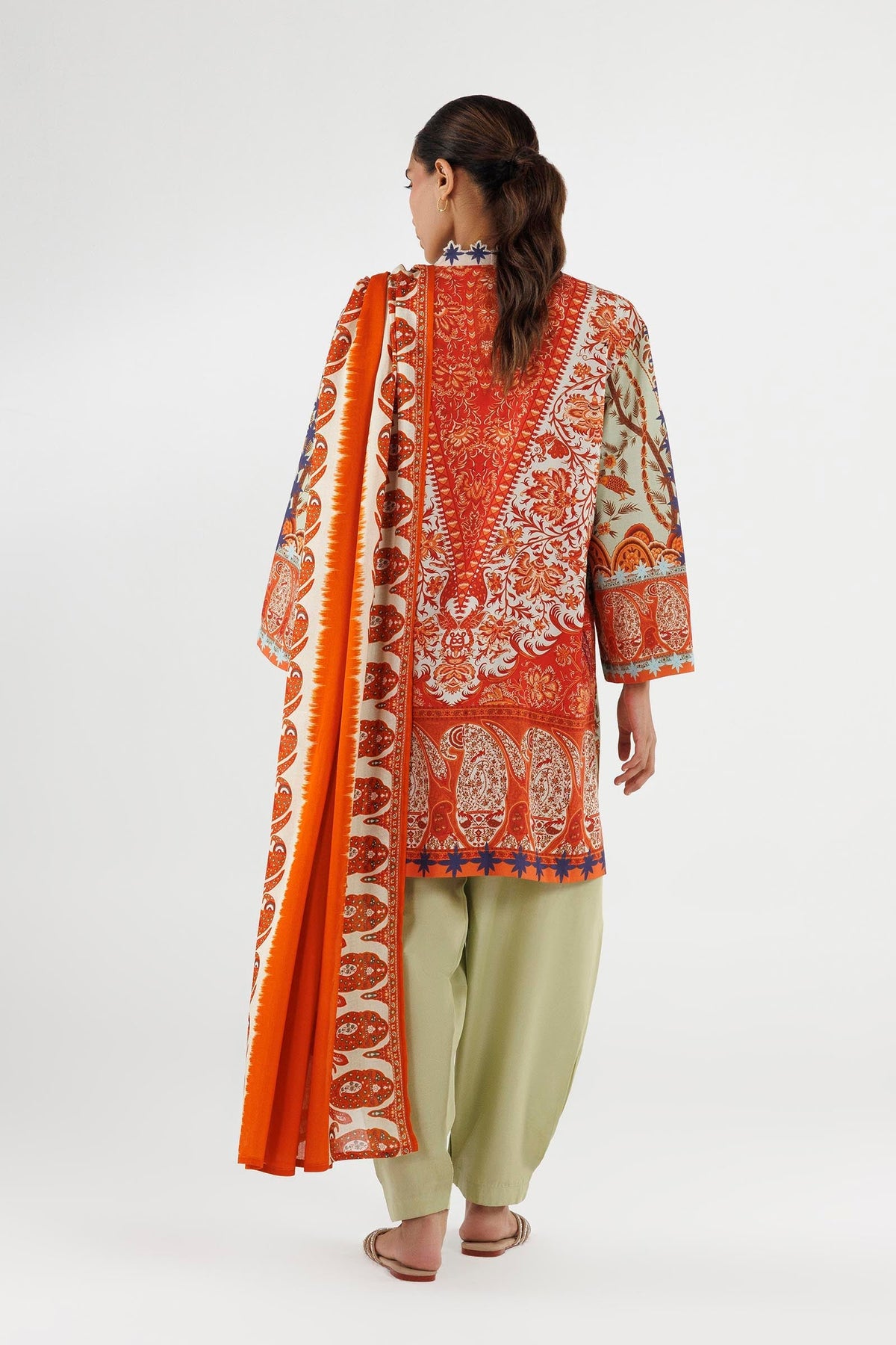 Sana Safinaz | Luxury Pret | Linen Suit FW25MHY503BP3, image 2
