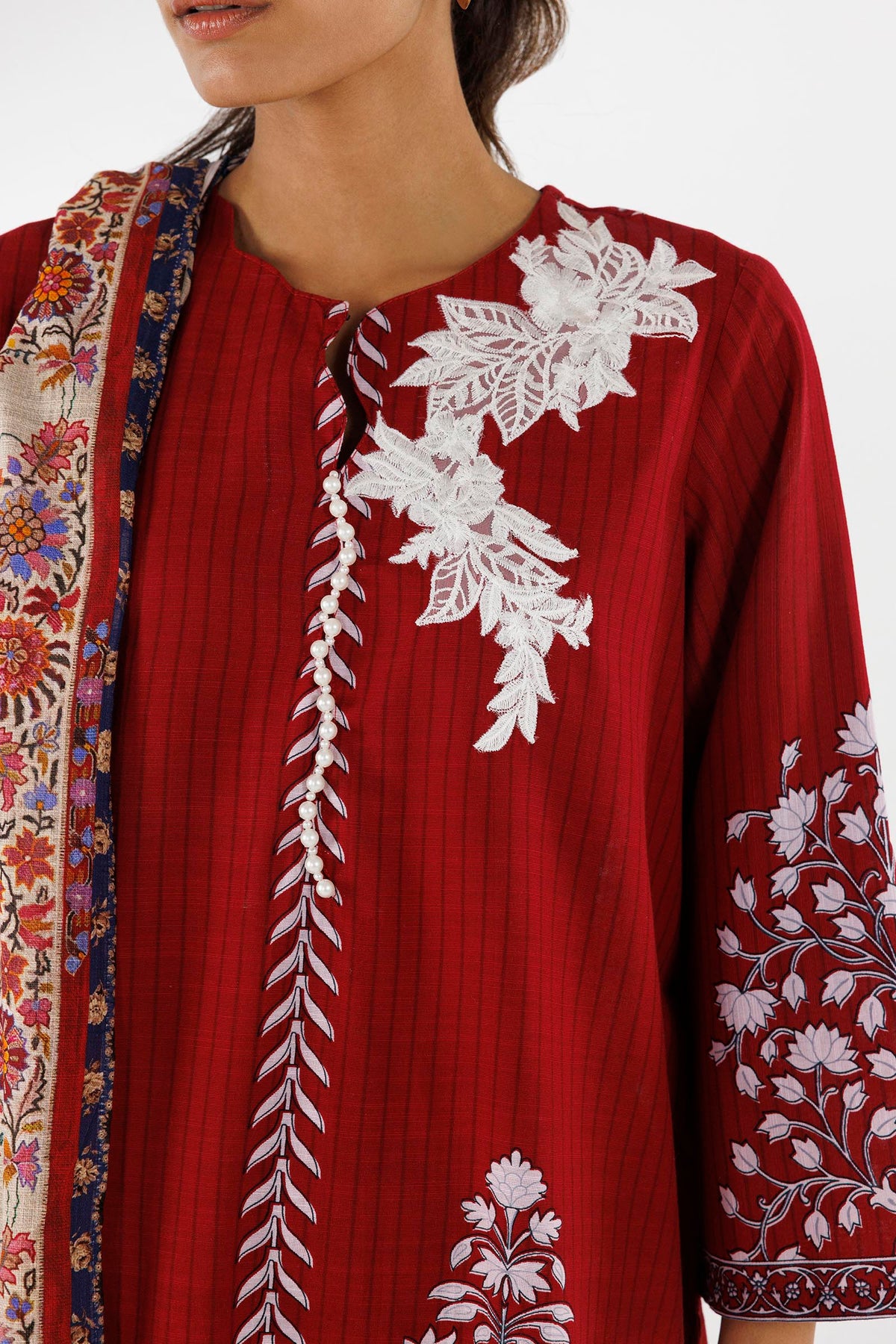 Sana Safinaz | Luxury Pret | Linen Suit FW25MHY506AP3-4