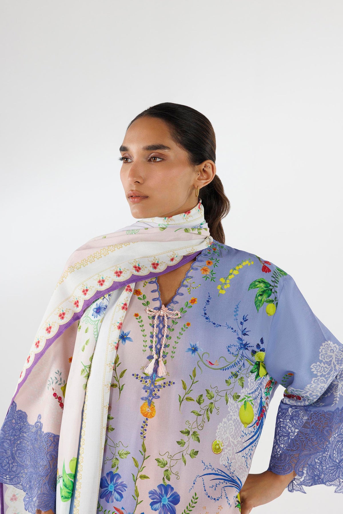 Sana Safinaz | Luxury Pret | Muzlin Linen Suit FW25MUZ017BP3, image 4
