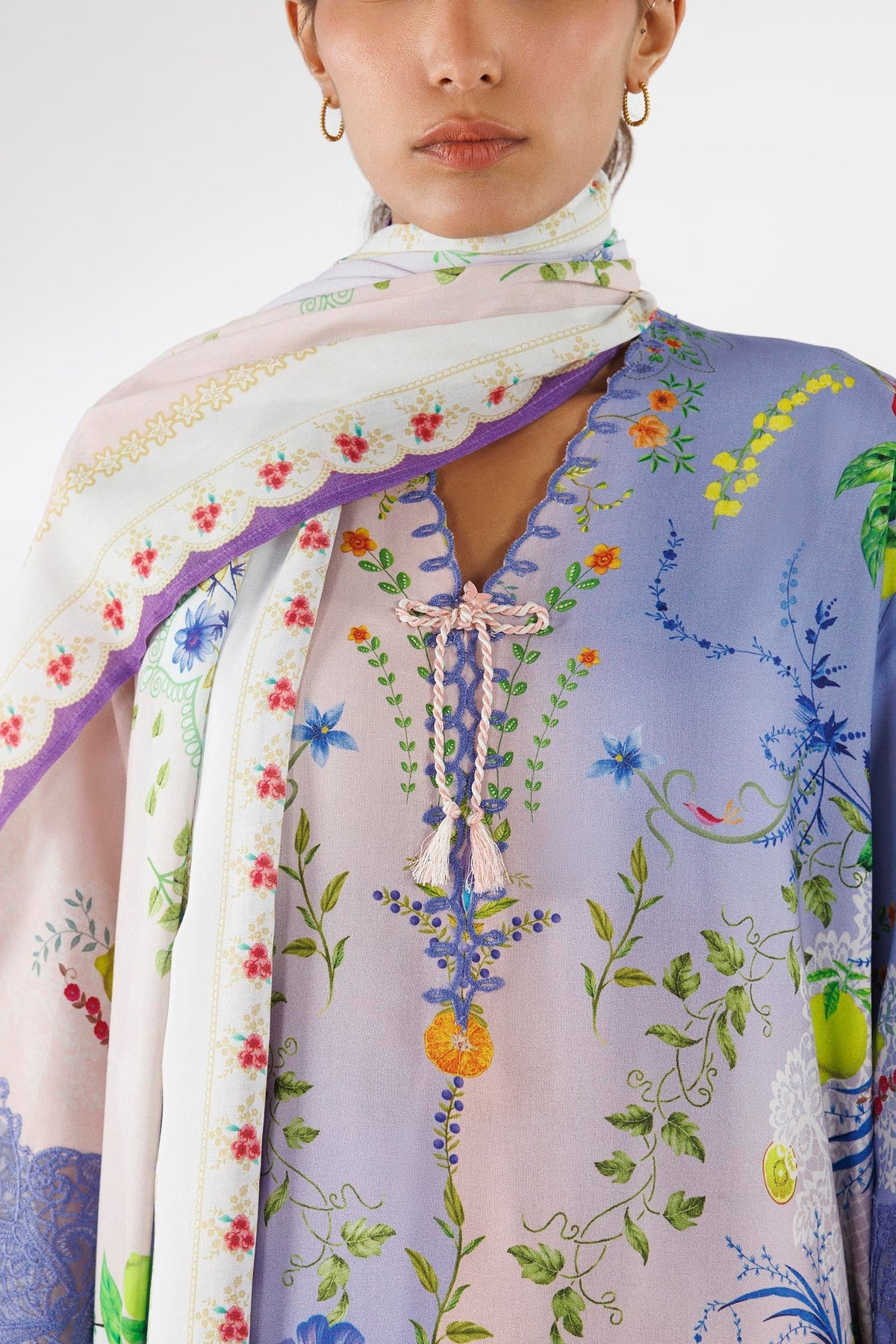 Sana Safinaz | Luxury Pret | Muzlin Linen Suit FW25MUZ017BP3, image 3