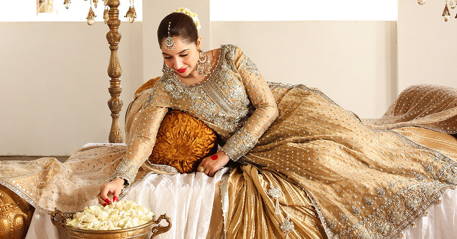 Maria B | Bridal Formals | Bibi Sultana -  Maria B Ladies Clothes - Original Designer Dress - House of Maryam