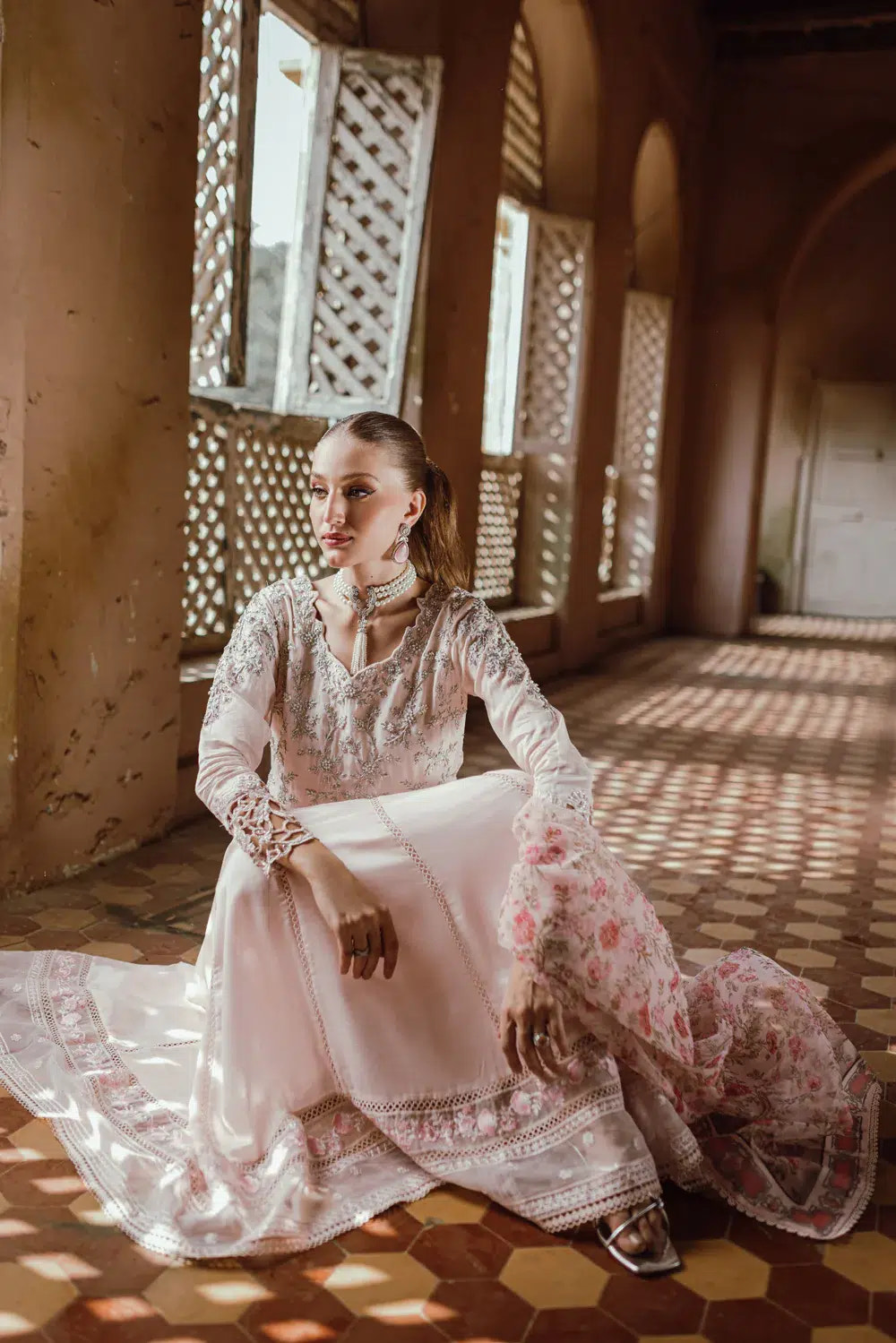 Azure | Embroidered Formals | Fairy Charm -  Azure Formal - Original Designer Dress - House of Maryam