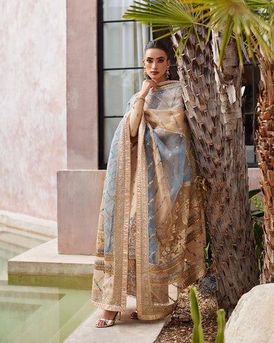 Faiza Saqlain | Aurnia Spring Festive Edit 24 | Yelena -  Faiza Saqlain Luxury - Original Designer Dress - House of Maryam