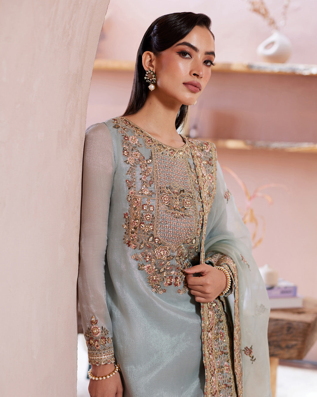 Faiza Saqlain | Aurnia Spring Festive Edit 24 | Zaafia -  Faiza Saqlain Luxury - Original Designer Dress - House of Maryam