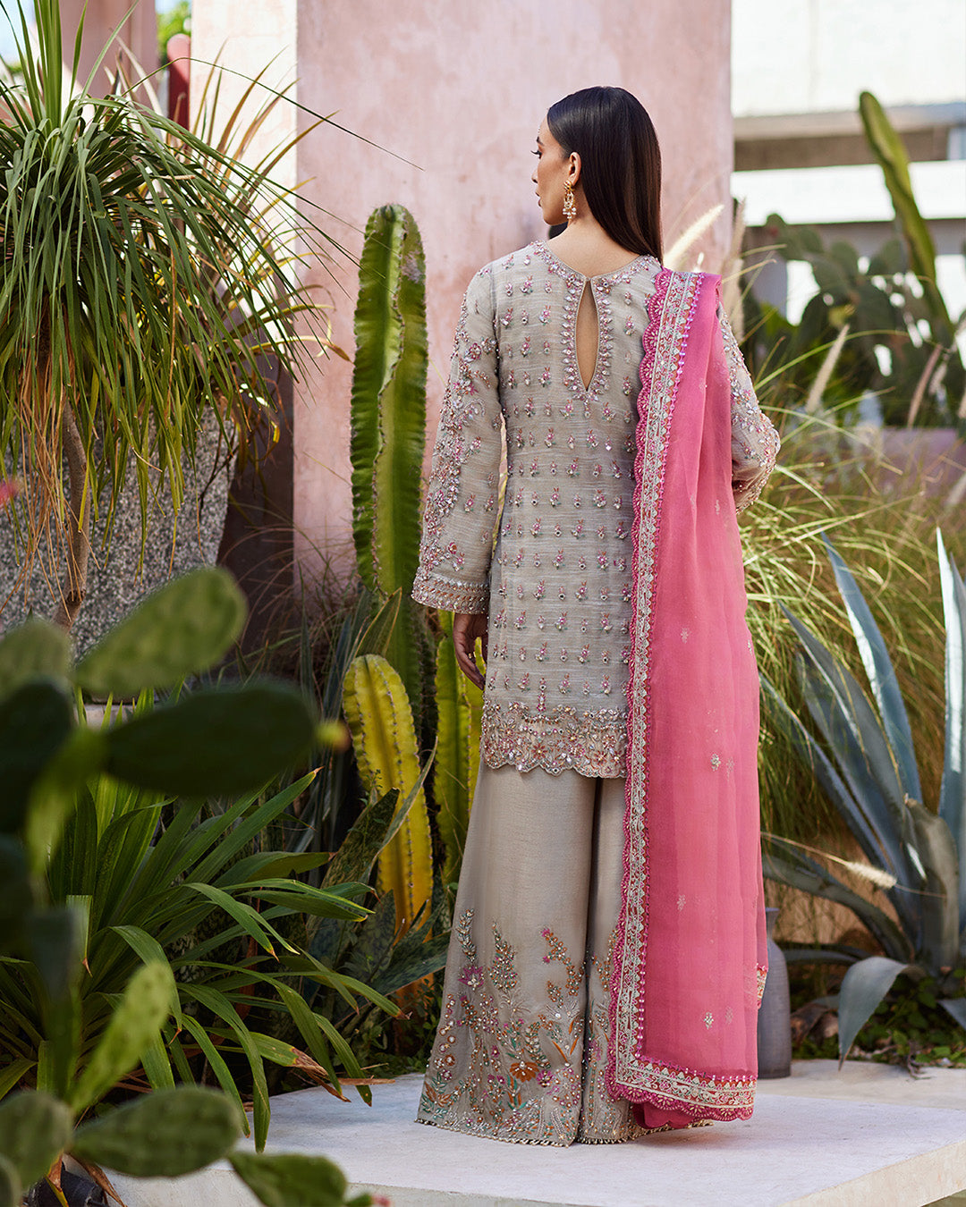 Faiza Saqlain | Aurnia Spring Festive Edit 24 | Rosaline by Designer Faiza Saqlain - House of Maryam - Pakistani Designer Ethnic Wear in {{ shop.shopifyCountryName }}