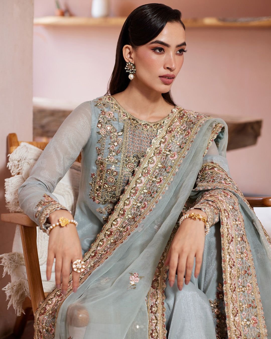 Faiza Saqlain | Aurnia Spring Festive Edit 24 | Zaafia -  Faiza Saqlain Luxury - Original Designer Dress - House of Maryam