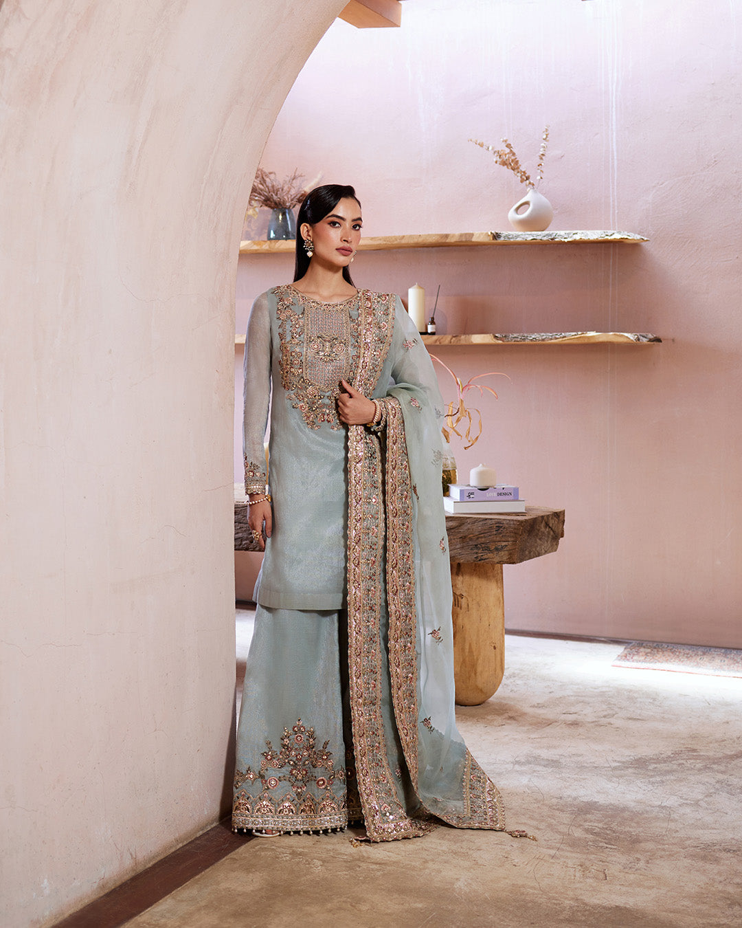 Faiza Saqlain | Aurnia Spring Festive Edit 24 | Zaafia -  Faiza Saqlain Luxury - Original Designer Dress - House of Maryam