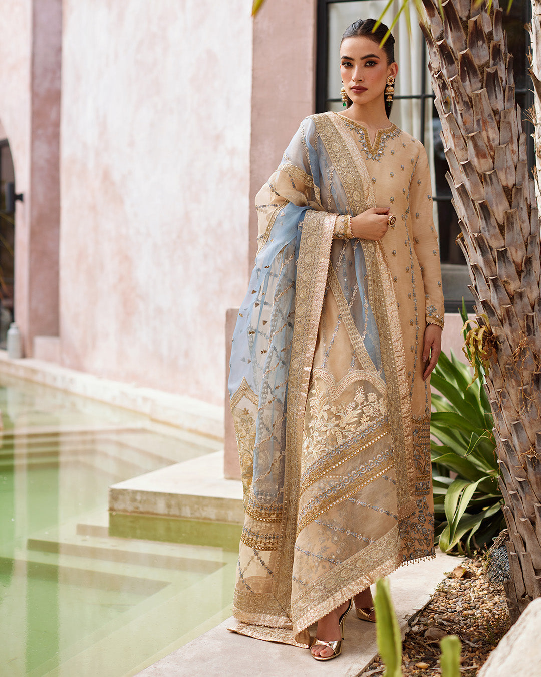 Faiza Saqlain | Aurnia Spring Festive Edit 24 | Yelena -  Faiza Saqlain Luxury - Original Designer Dress - House of Maryam