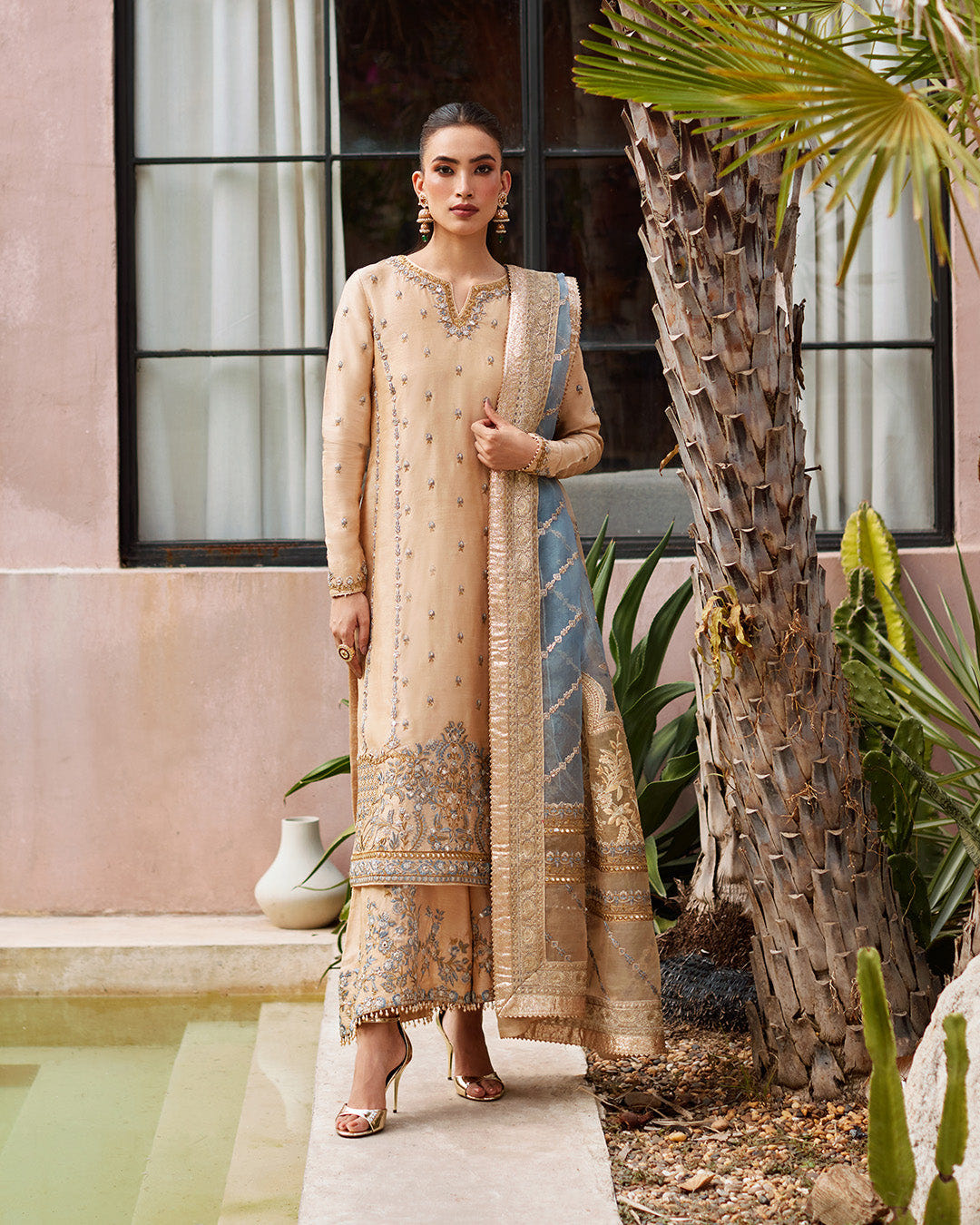Faiza Saqlain | Aurnia Spring Festive Edit 24 | Yelena -  Faiza Saqlain Luxury - Original Designer Dress - House of Maryam