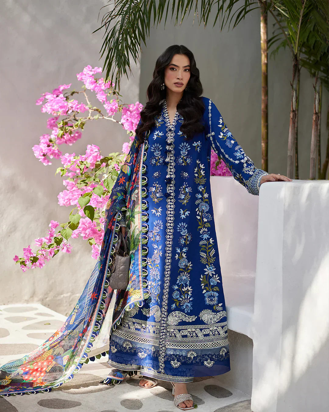 Faiza Saqlain | Liliana Luxury Lawn 24 | Veira by Designer Faiza Saqlain - House of Maryam - Pakistani Designer Ethnic Wear in {{ shop.shopifyCountryName }}