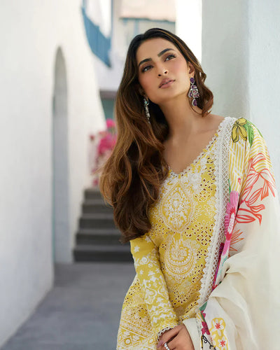 Faiza Saqlain | Liliana Luxury Lawn 24 | Talin -  Faiza Saqlain Luxury - Original Designer Dress - House of Maryam