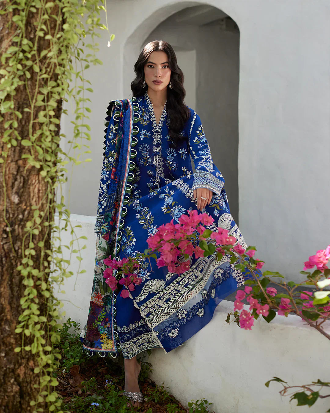 Faiza Saqlain | Liliana Luxury Lawn 24 | Veira -  Faiza Saqlain Luxury - Original Designer Dress - House of Maryam