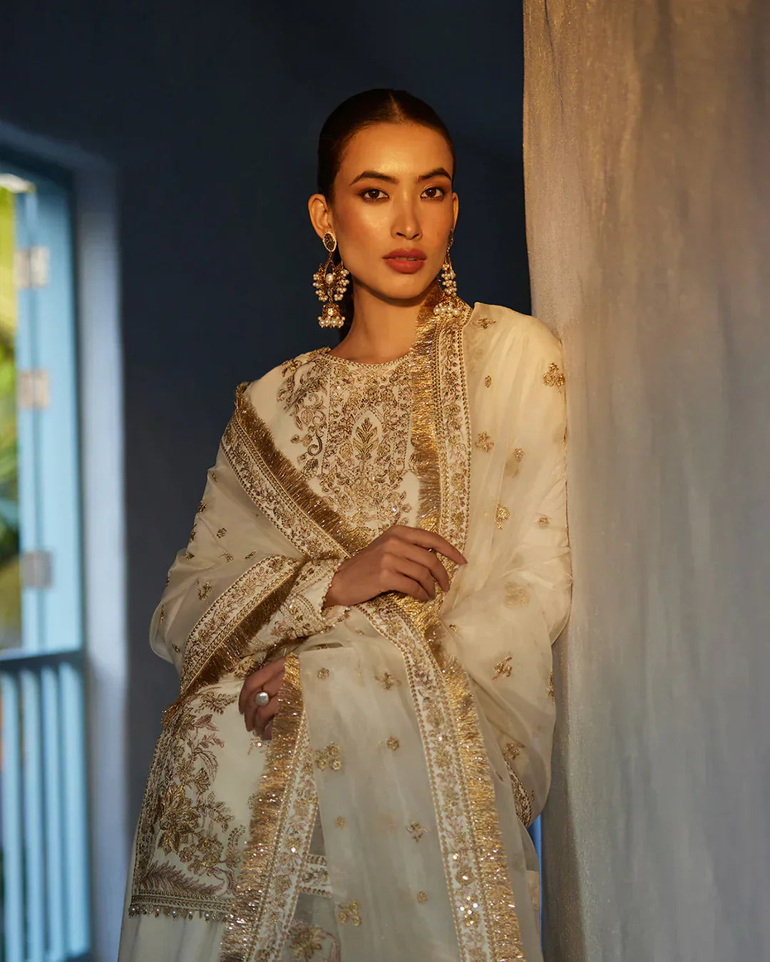Faiza Saqlain | Liliana Luxury Lawn 24 | Mirhana -  Faiza Saqlain Luxury - Original Designer Dress - House of Maryam