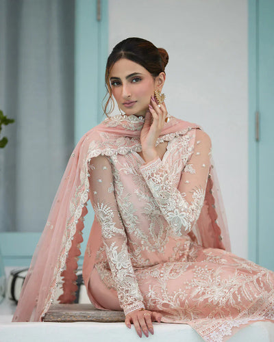 Faiza Saqlain | Liliana Luxury Lawn 24 | Valetta -  Faiza Saqlain Luxury - Original Designer Dress - House of Maryam