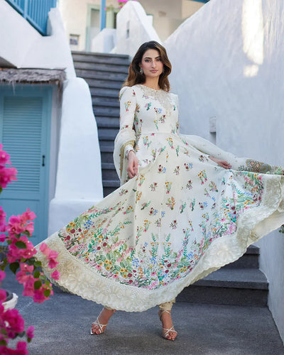 Faiza Saqlain | Liliana Luxury Lawn 24 | Avelina -  Faiza Saqlain Luxury - Original Designer Dress - House of Maryam