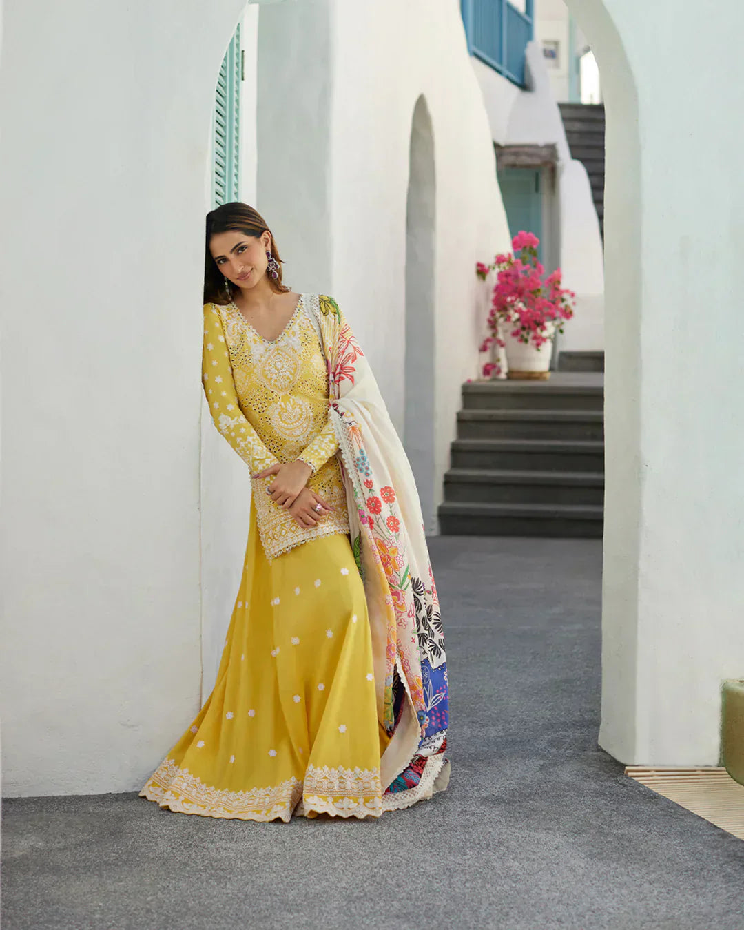 Faiza Saqlain | Liliana Luxury Lawn 24 | Talin by Designer Faiza Saqlain - House of Maryam - Pakistani Designer Ethnic Wear in {{ shop.shopifyCountryName }}