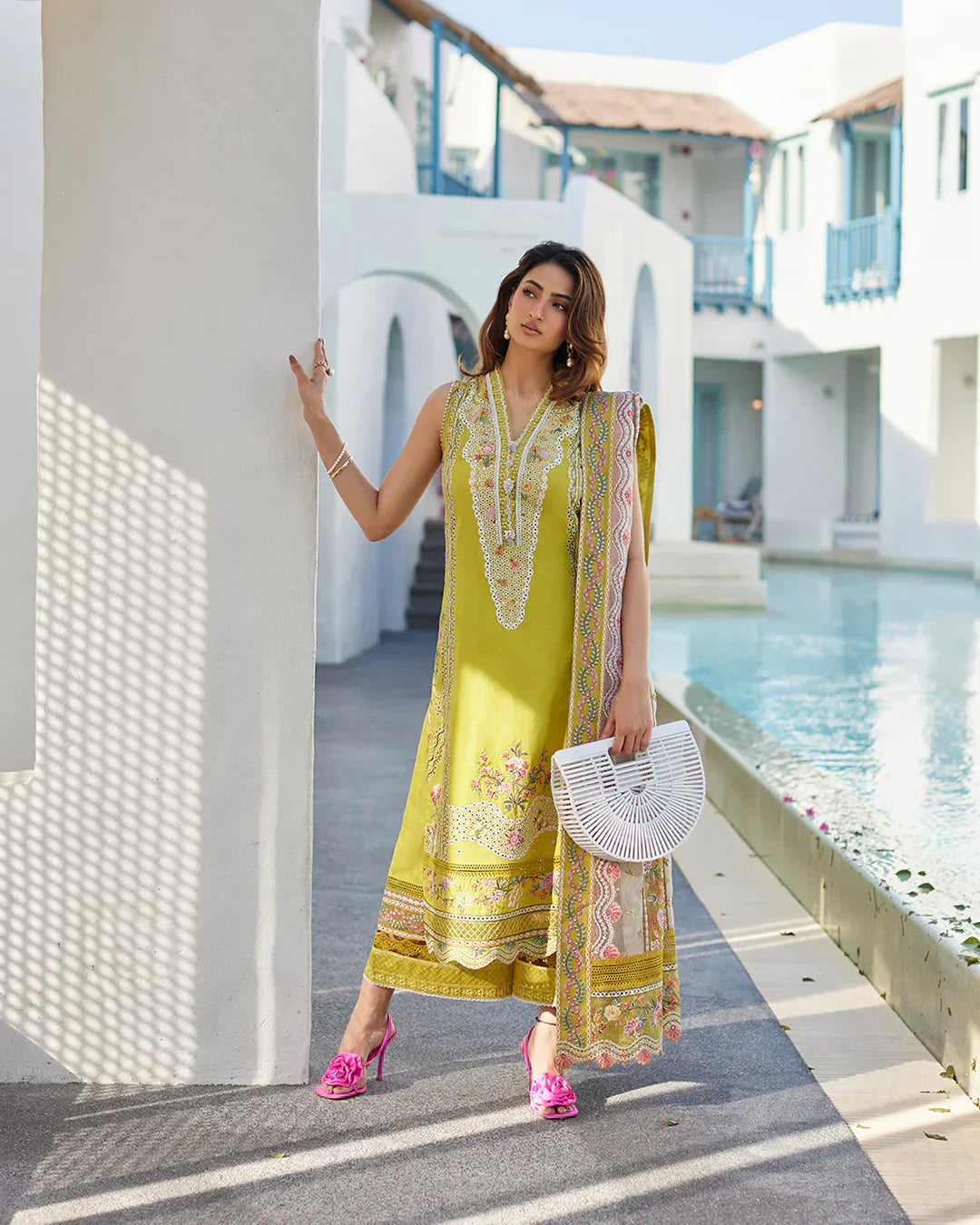 Faiza Saqlain | Liliana Luxury Lawn 24 | Estera by Designer Faiza Saqlain - House of Maryam - Pakistani Designer Ethnic Wear in {{ shop.shopifyCountryName }}