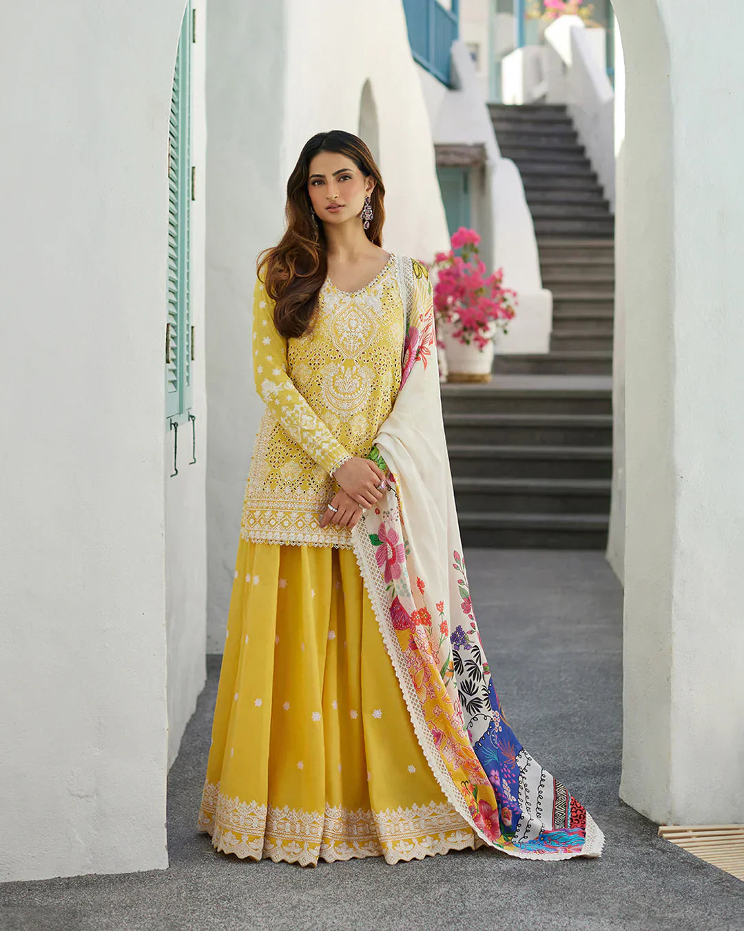 Faiza Saqlain | Liliana Luxury Lawn 24 | Talin by Designer Faiza Saqlain - House of Maryam - Pakistani Designer Ethnic Wear in {{ shop.shopifyCountryName }}