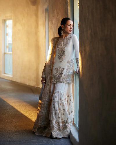 Faiza Saqlain | Liliana Luxury Lawn 24 | Mirhana -  Faiza Saqlain Luxury - Original Designer Dress - House of Maryam
