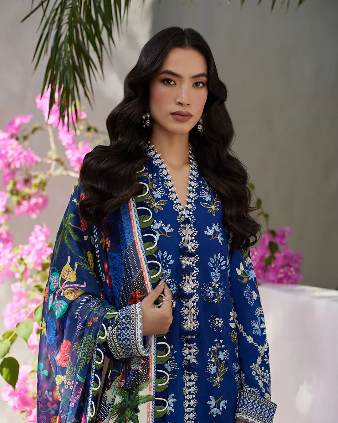 Faiza Saqlain | Liliana Luxury Lawn 24 | Veira by Designer Faiza Saqlain - House of Maryam - Pakistani Designer Ethnic Wear in {{ shop.shopifyCountryName }}