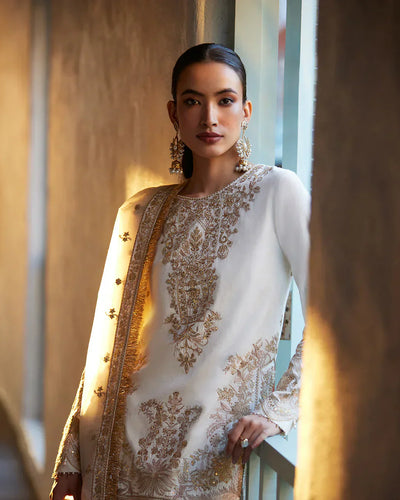 Faiza Saqlain | Liliana Luxury Lawn 24 | Mirhana -  Faiza Saqlain Luxury - Original Designer Dress - House of Maryam