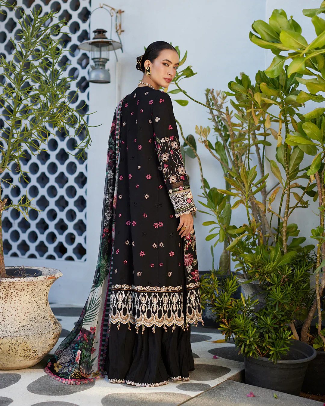 Faiza Saqlain | Liliana Luxury Lawn 24 | Merle -  Faiza Saqlain Luxury - Original Designer Dress - House of Maryam