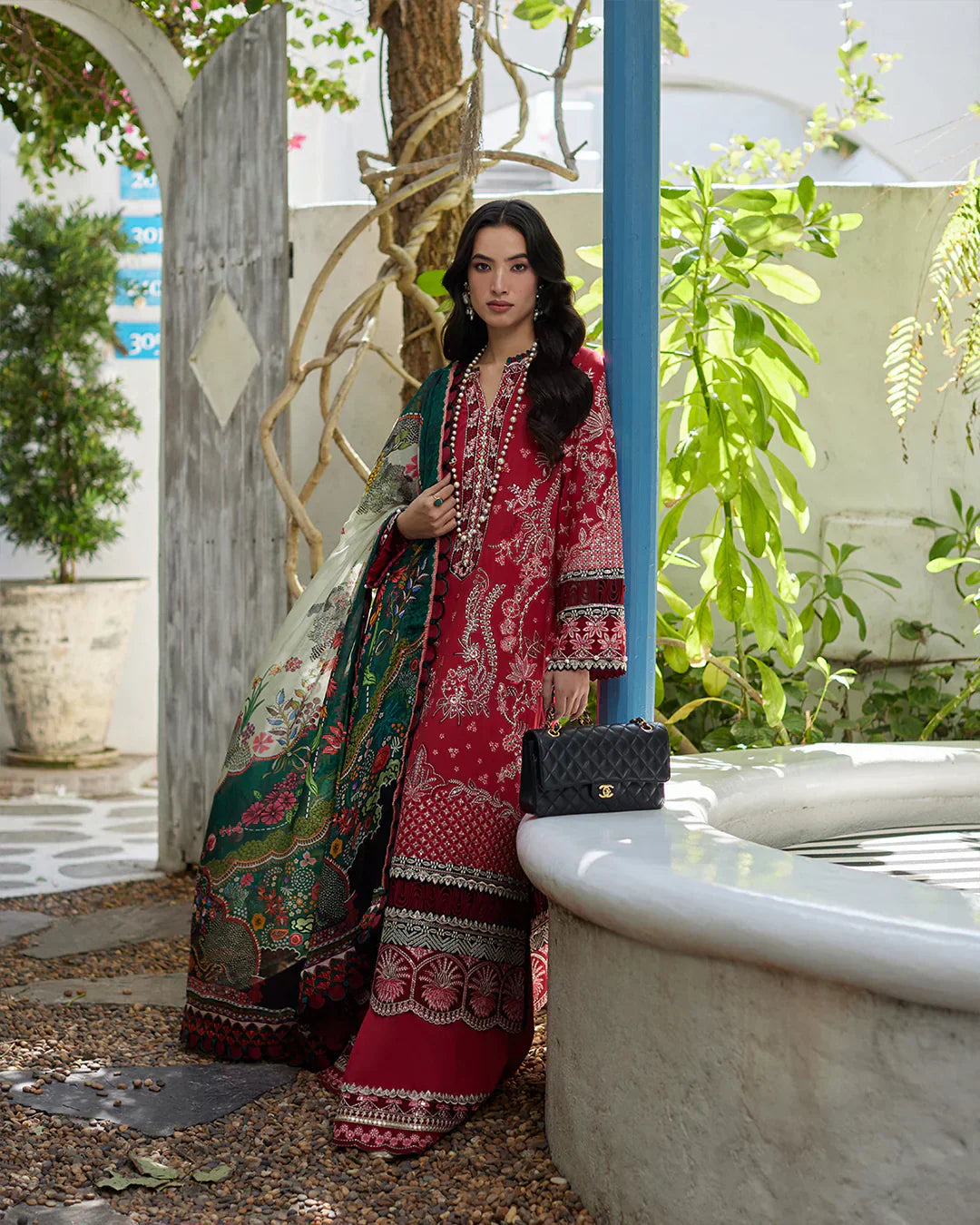 Faiza Saqlain | Liliana Luxury Lawn 24 | Sivana -  Faiza Saqlain Luxury - Original Designer Dress - House of Maryam