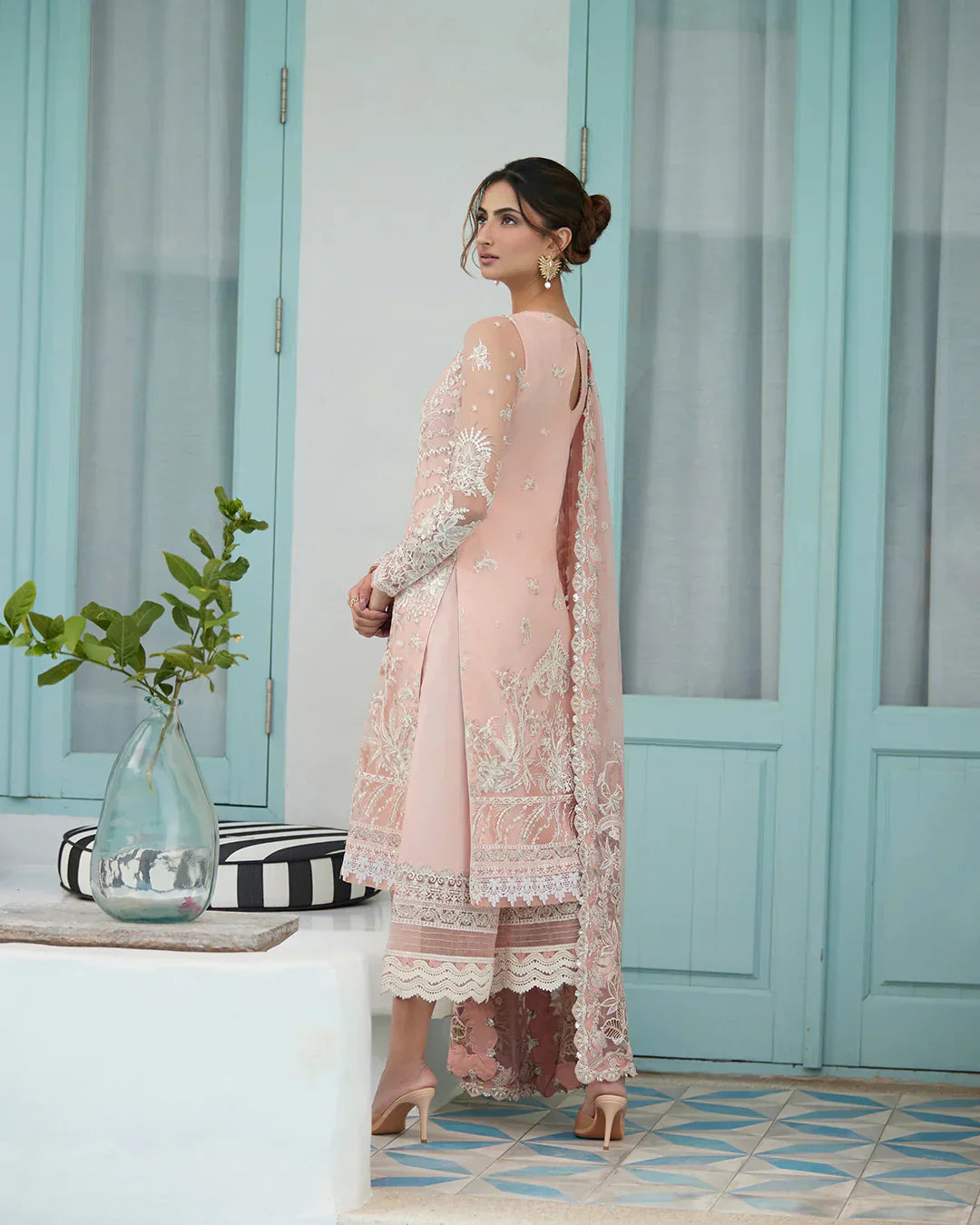 Faiza Saqlain | Liliana Luxury Lawn 24 | Valetta -  Faiza Saqlain Luxury - Original Designer Dress - House of Maryam