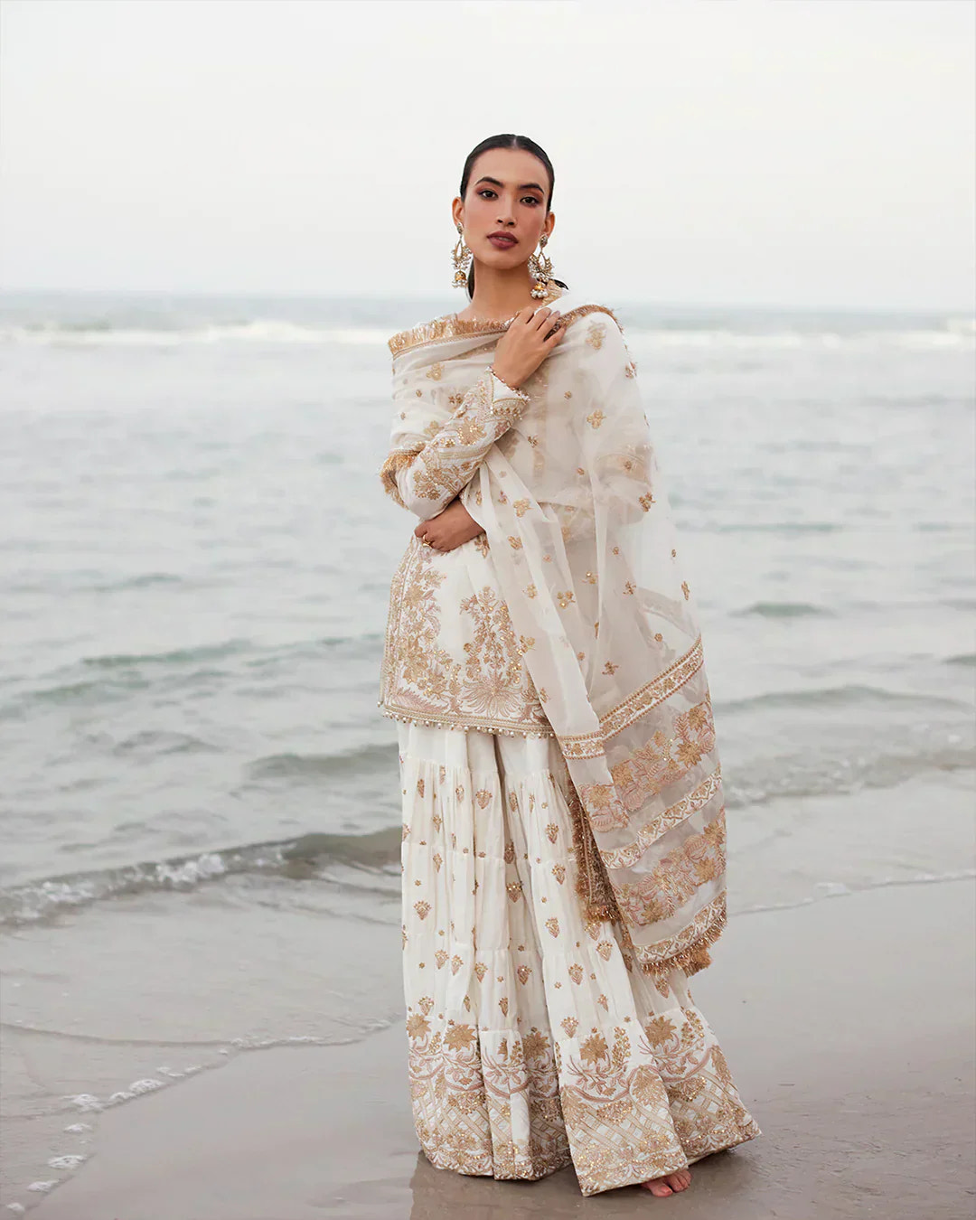 Faiza Saqlain | Liliana Luxury Lawn 24 | Mirhana -  Faiza Saqlain Luxury - Original Designer Dress - House of Maryam